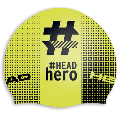 Gorro de natación HEAD HASHTAG HEADHERO Amarillo/Negro 0